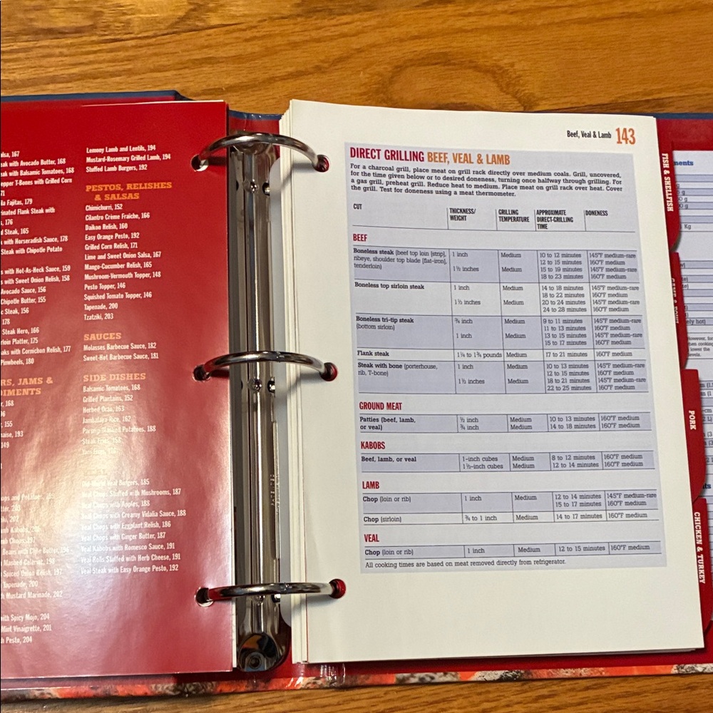 Better Homes and Gardens New Grilling Book 3 Ring Hardcover Cookbook - Picture 8 of 10